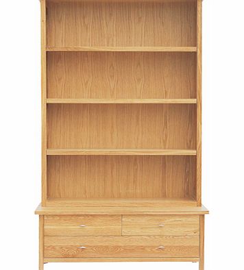 Balmain Oak 2 Piece Bookcase
