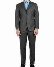 BALMAIN Two-piece grey wool pinstripe suit