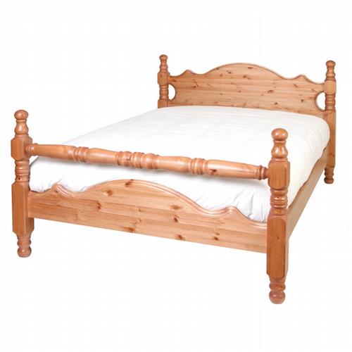 Balmoral Bedroom Pine Furniture Kingfisher 5`Bolster Rail End Pine Bed