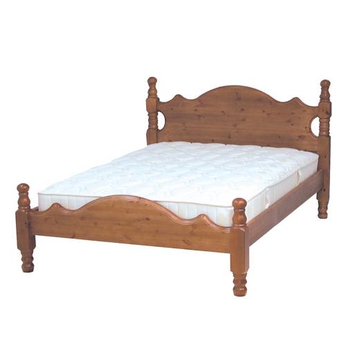 Balmoral Bedroom Pine Furniture Kingfisher 5`Pine Bed with Low Foot End