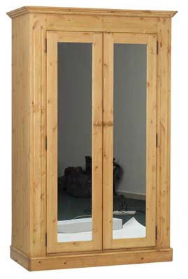 BALMORAL FULL HANGING DOUBLE PINE WARDROBE WITH