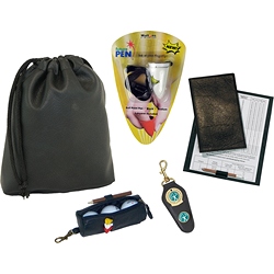 Golf pouch, score card, ball bag, clip + FREE Future Pen