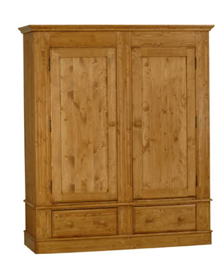 JUMBO DOUBLE SOLID PINE WARDROBE