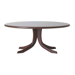 Oval Coffee Table - Mahogany