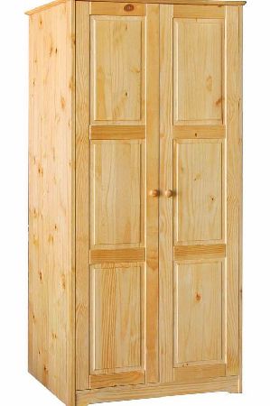 Pine 2 door wardrobe