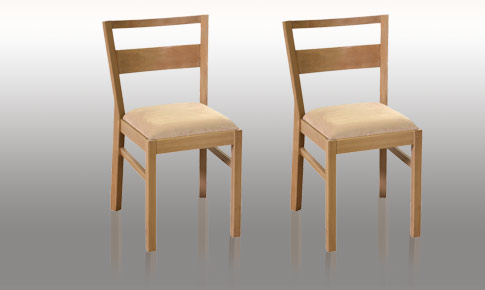baltimore pair of oak veneer chairs