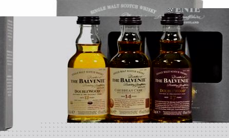 Balvenie Miniature Single Malt Whisky Box Set (contains 3 x 5cl Bottles)