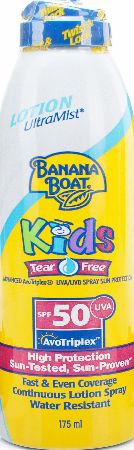 Banana Boat Kids Ultramist Spray Lotion SPF50