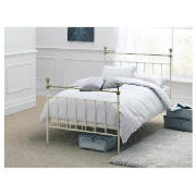 Single Bedstead, Cream, With Simmons