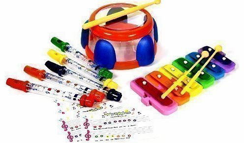 BAND IN A BATH TUB WATER FLUTE DRUM XYLOPHONE MUSICAL TOY TODDLER INFANT PLAYSET