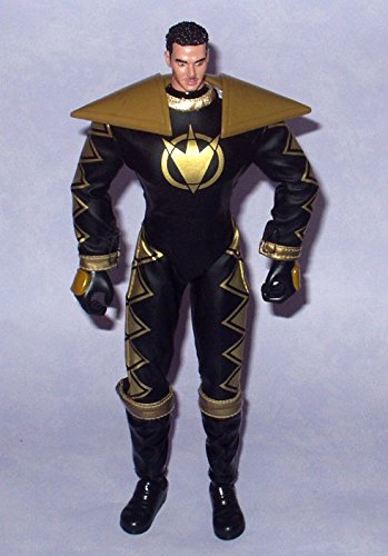Bandai 12 INCH ARTICULATED POWER RANGERS BLACK DINO THUNDER FIGURE WITH SOUNDS