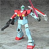 Bandai MOBILE SUIT RGM-79 GM and LAUNCH figure
