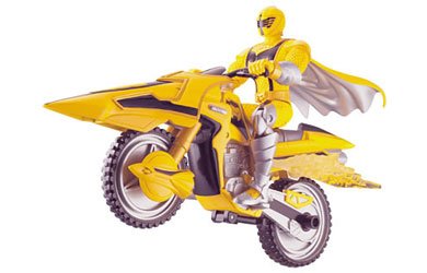 Bandai Power Rangers Mystic Force - Mystic Cycle/Speeder with Figure - Yellow Mystic Speeder
