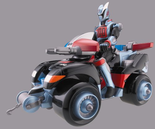 Power Rangers Space Patrol Delta - Patrol ATV & 12.5cm Figure - Shadow