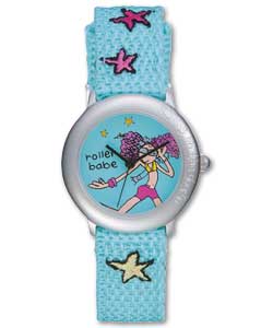 Bang on the Door Rollerbabe Fabric Strap Quartz Watch