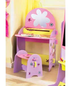 On The Door Vanity Table and Stool