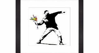 Banksy Anarchist throwing flowers
