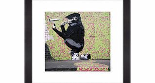 Banksy Gorilla with roller print