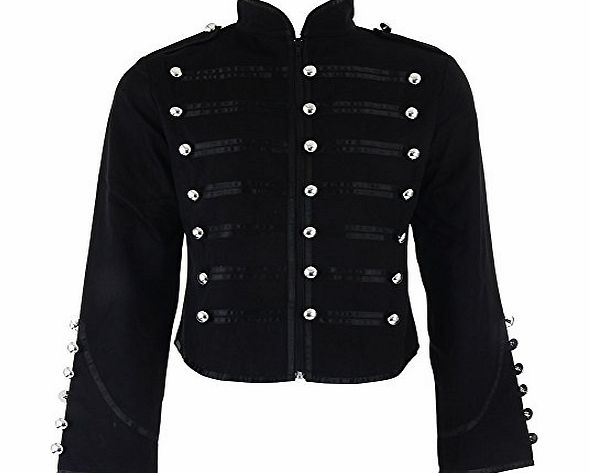 Banned Military Jacket (Black) - X-Large