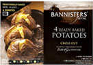 Bannisters Farm Olive Oil Cut Jacket Potatoes (4)