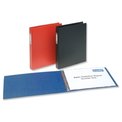 Bantex 4 Ring Binder PVC Oblong 30mm Blue A3 Ref