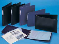 Bantex A3 blue ring binder in portrait format