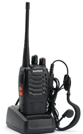  BF-888S UHF FM Transceiver High Illumination Flashlight Walkie Talkie Two-Way Radio