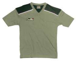 BAR V Neck T-Shirt (Olive)