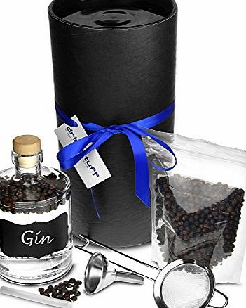bar@drinkstuff Home Gin Making Kit - Gift Boxed Gin Makers Kit with Juniper Berries to Make Your Own Gin