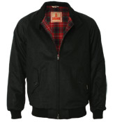 Charcoal G9 Slim Fit Harrington Jacket