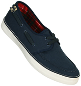 Lido Navy Canvas Deck Shoes