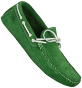 Baracuta Sterling Green Suede Driving Shoes