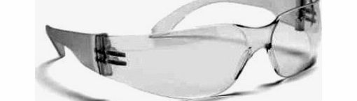 Baratec Safety Glasses Work Specs - Ultra Lightweight amp; Anti Scratch - Available In Clear, Smoke amp; Yellow (Clear)