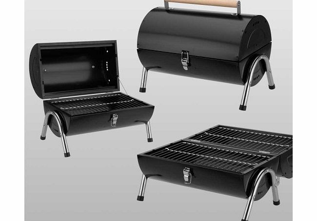 BARBEQUE NEW GARDEN PATIO CYLINDER BARBEQUE LID COVER CHARCOAL BBQ GRILL STAND 505140