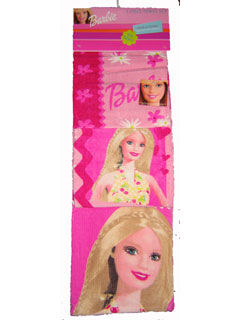 Barbie 3 piece towel set