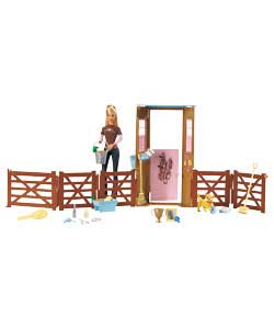 Barbie Doll and Dream Stable Playset