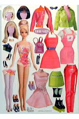 Barbie Dress Up Magnet