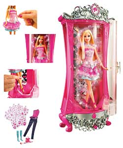 Barbie Glitterizer Wardrobe and Barbie Doll