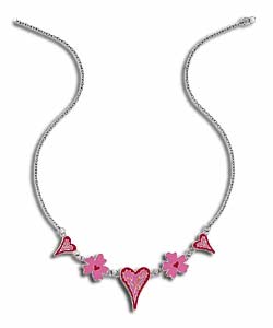 Barbie Heart and Flowers Necklet