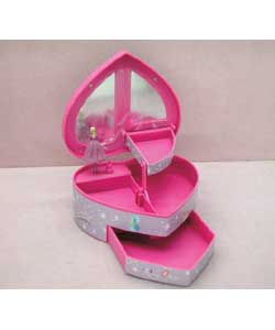 Barbie Heart Jewellery Box and Bracelet