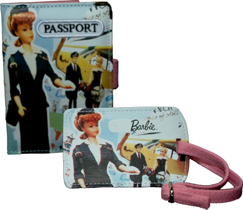 barbie Passport Holder and Luggage Tag Set