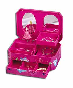 Barbie Plastic Jewellery Box and Bracelet