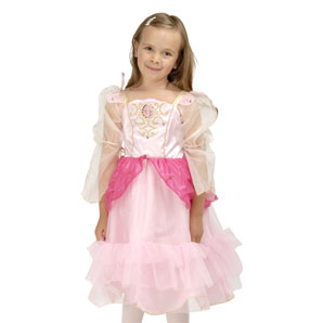 Barbie Princess Outfit- Pink- 5-7 Years