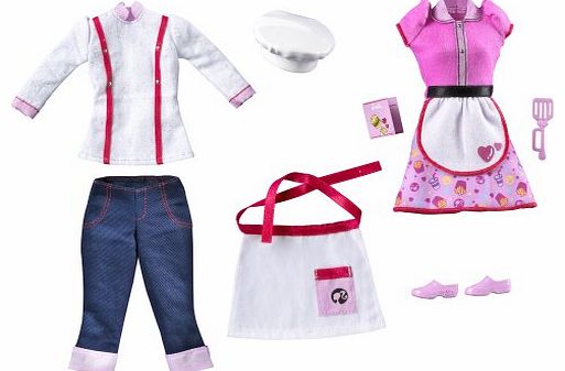 W3750 - I Can Be... Restaurant Chef & Waitress Outfit Pack for Doll