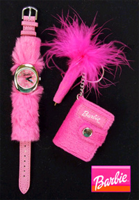 Barbie Watch with Miniature Pen and Book Set