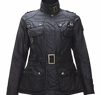 Barbour International Belted Jacket, Black
