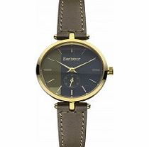 Barbour Ladies Lisle Grey Leather Strap Watch