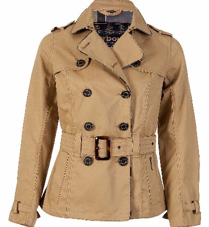 Barbour Ladies Sycamore Trench Coat Stone