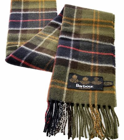 Barbour Merino Cashmere Tartan Scarf