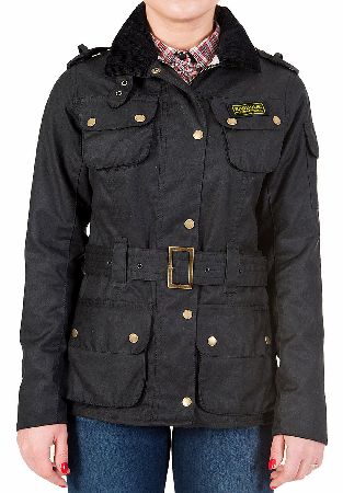 Barbour Womens International Waxed Union Jack